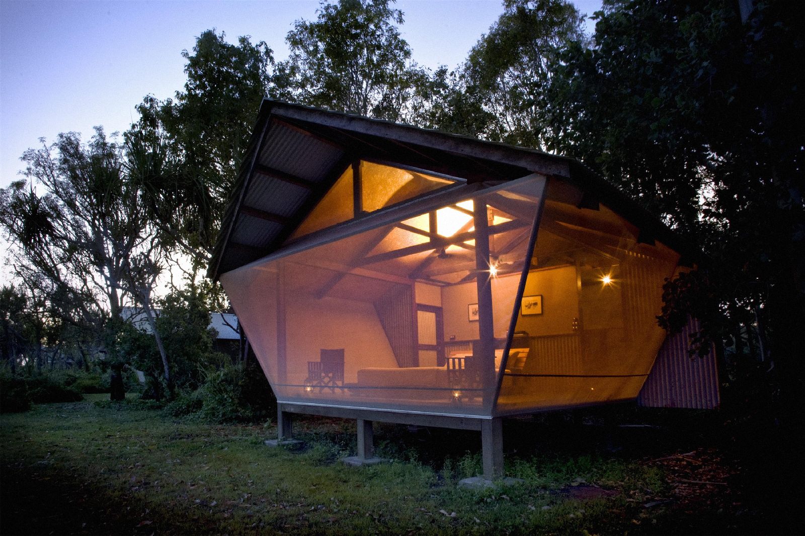 A safari bungalow at Bamurru Plains in Northern Australia