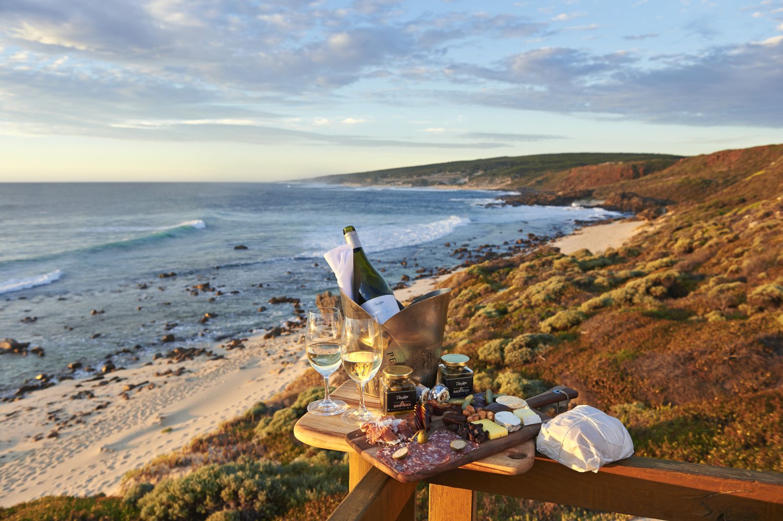 Watching the sunset from Cape Lodge in Margaret River