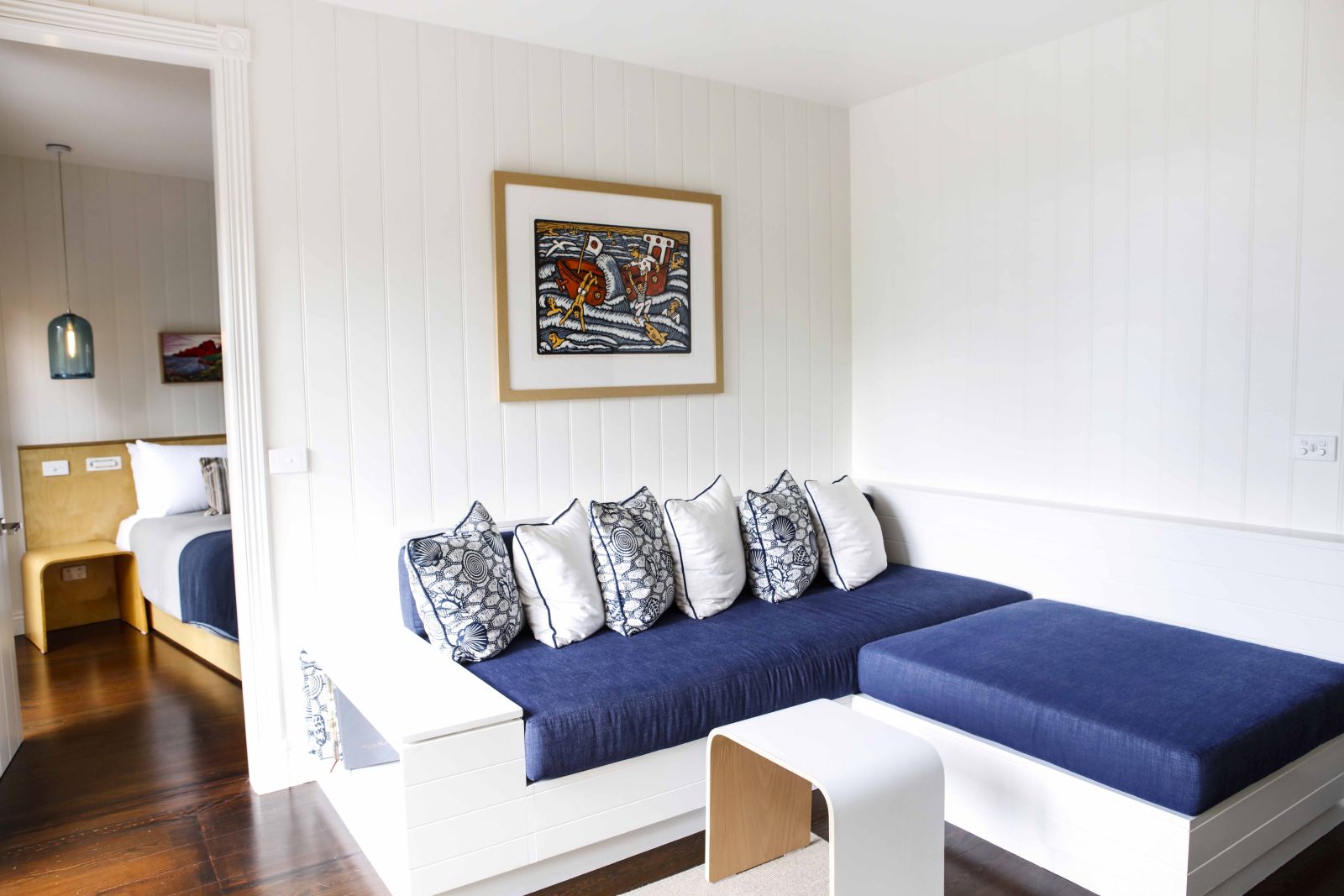 Sitting area in a suite at Capella Lodge in Australia