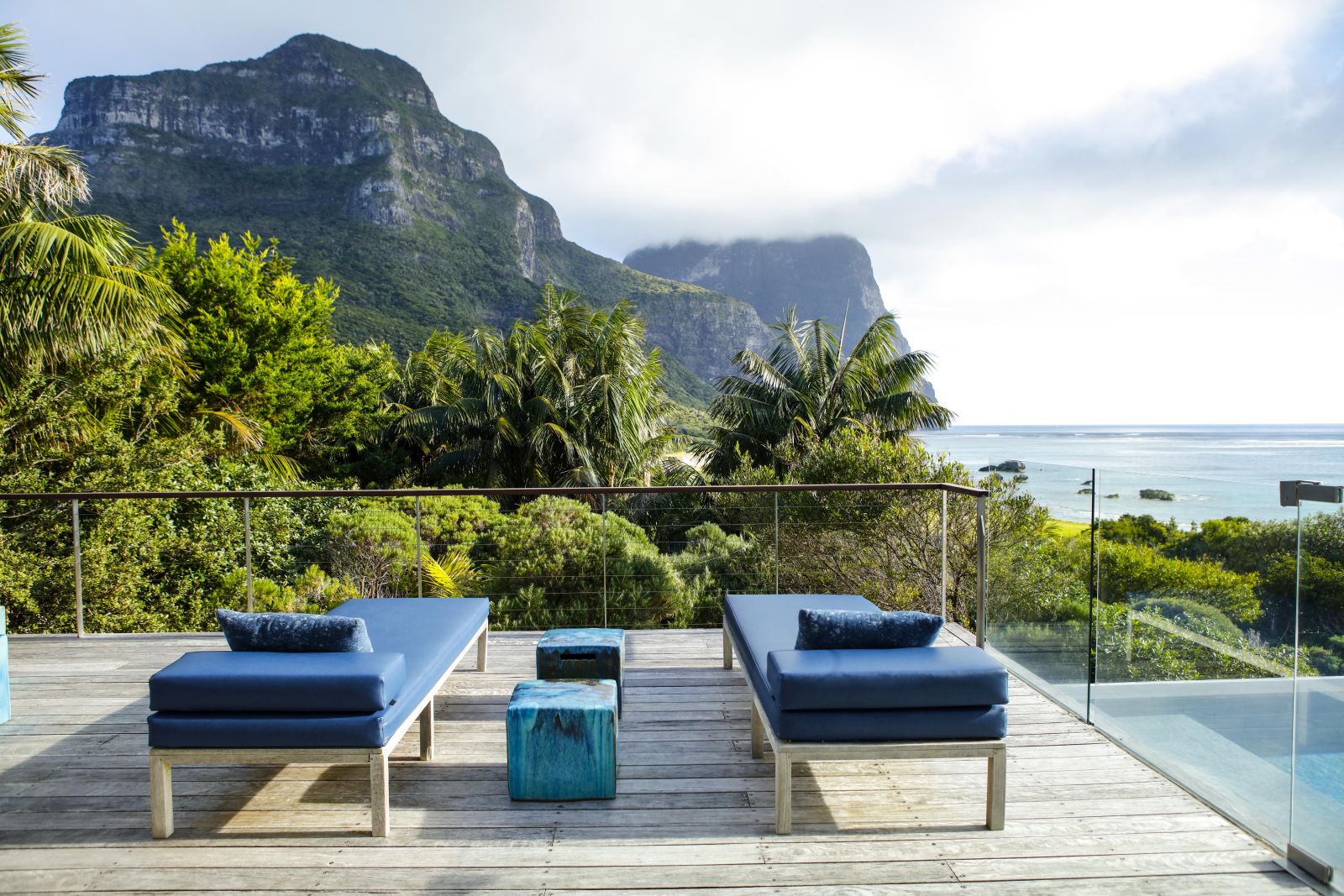 View from terrace at Capella Lodge in Australia