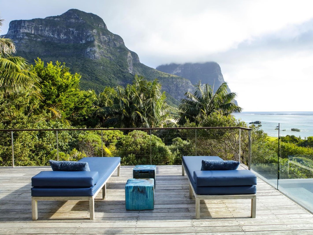 View from terrace at Capella Lodge in Australia