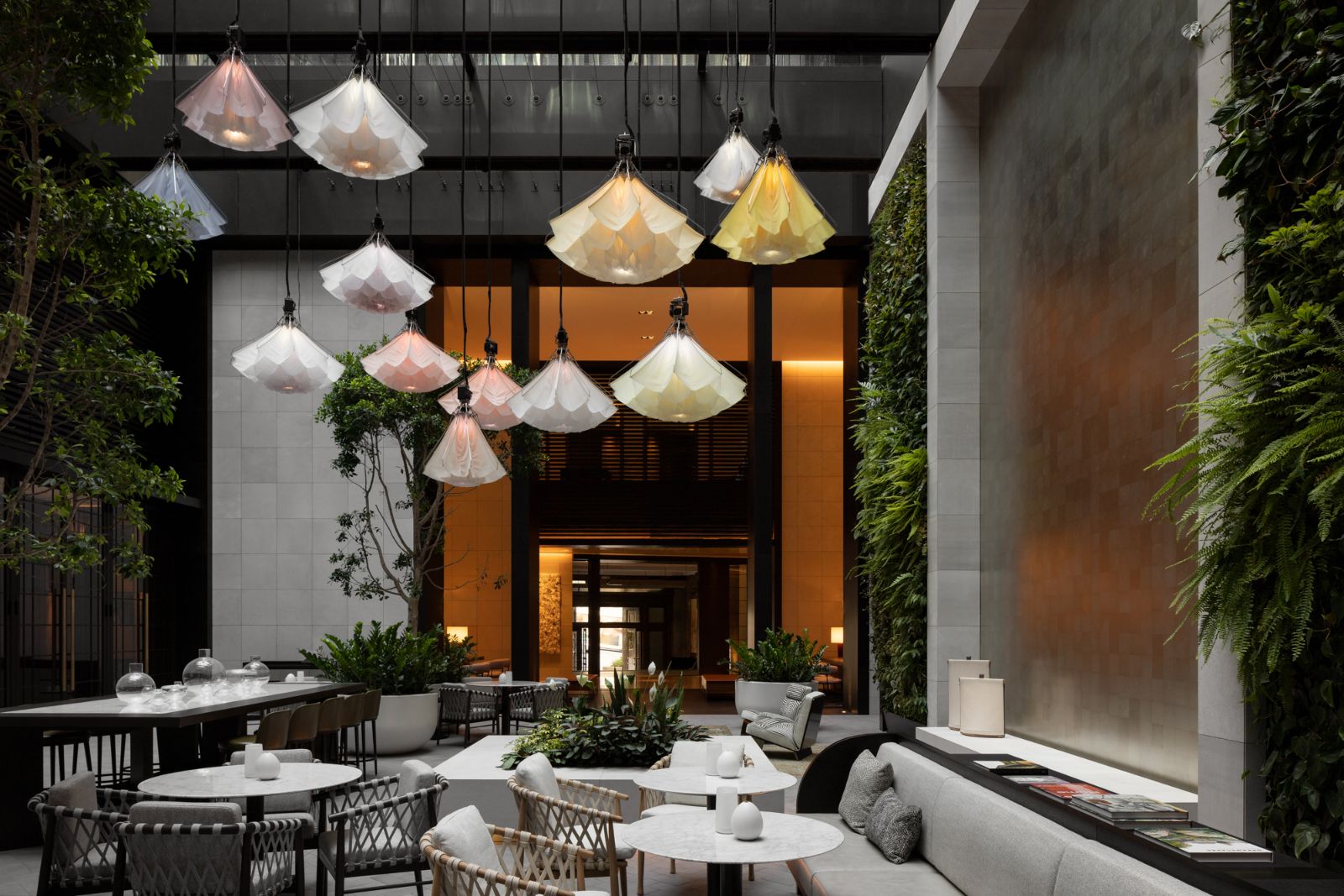 Lounge area at Capella Sydney hotel in Australia
