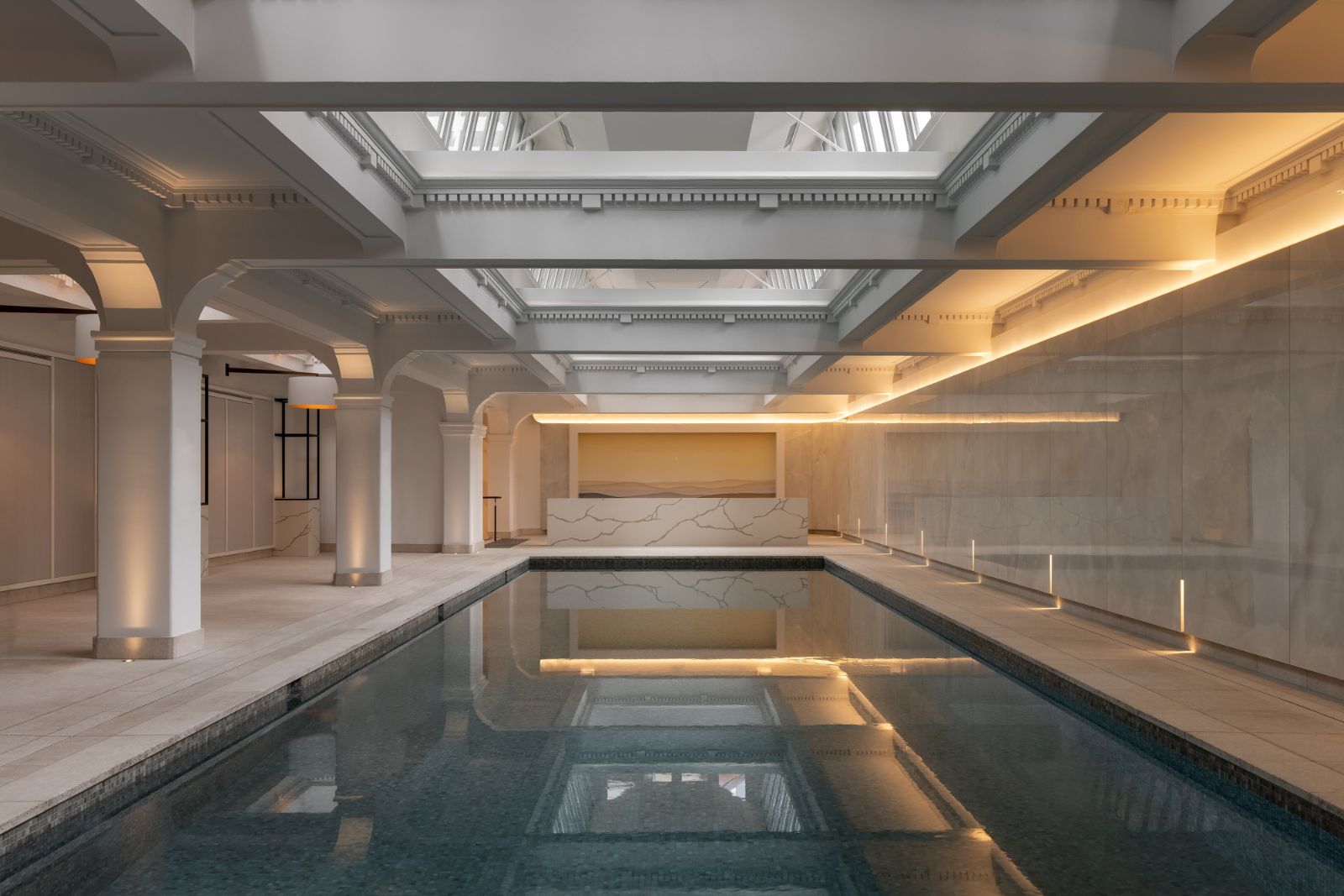 Indoor pool at Capella Sydney hotel in Australia