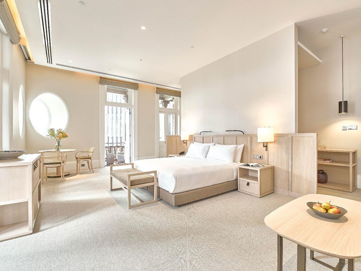 A Balcony Room at COMO The Treasury hotel in Perth Australia