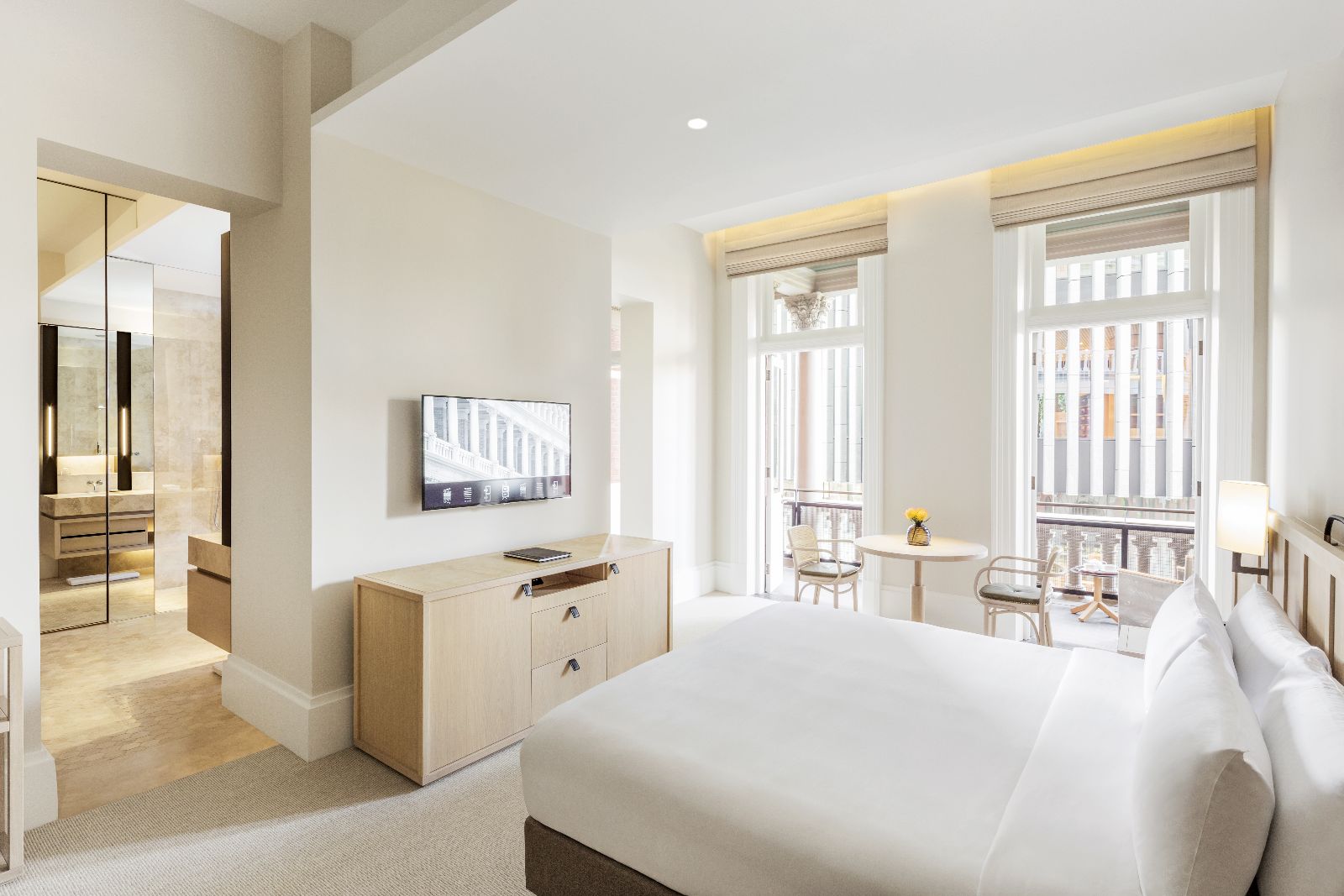 Heritage Balcony Room at COMO The Treasury hotel in Perth Australia
