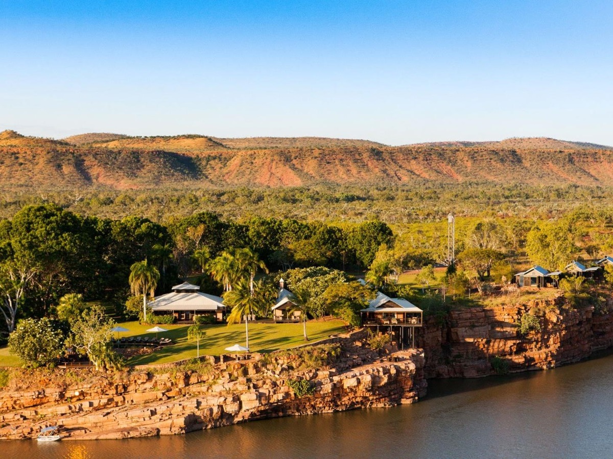 Aerial view of El Questro Homestead