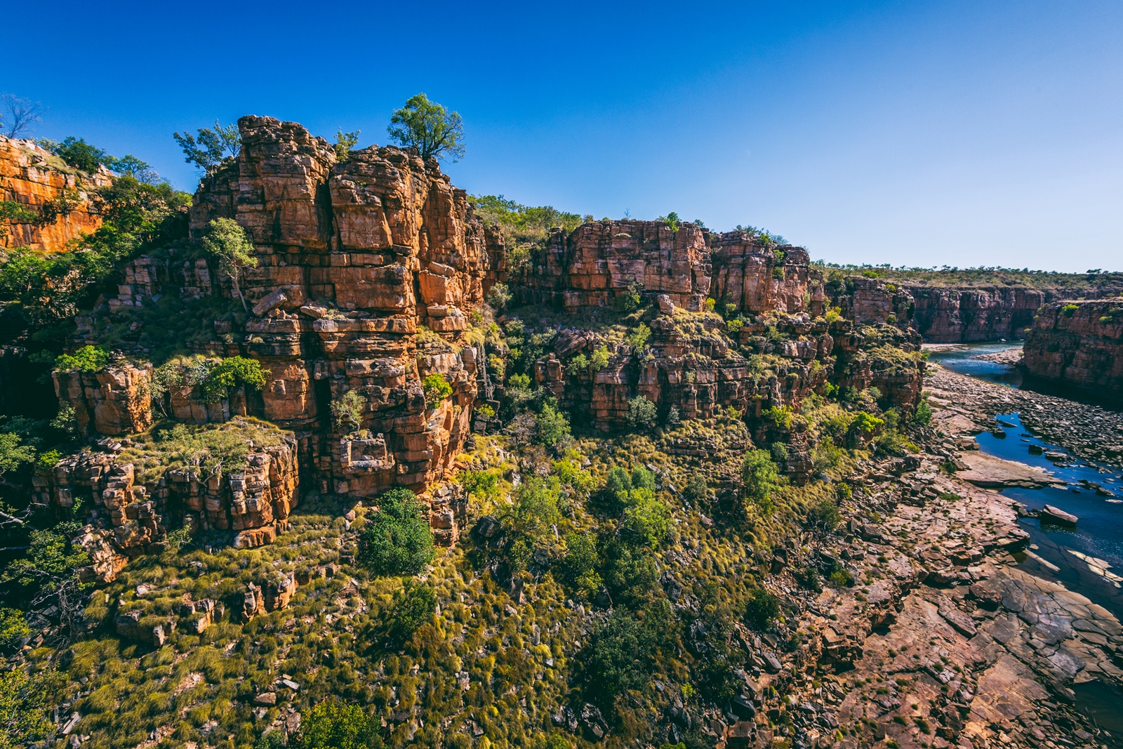 Scenic helicopter flight from El Questro, Australia