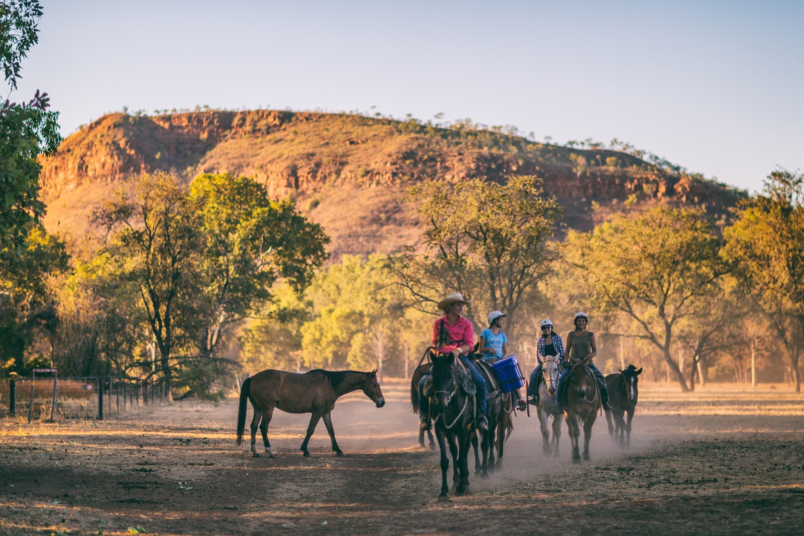Riding at El Questro Homestead in Australia