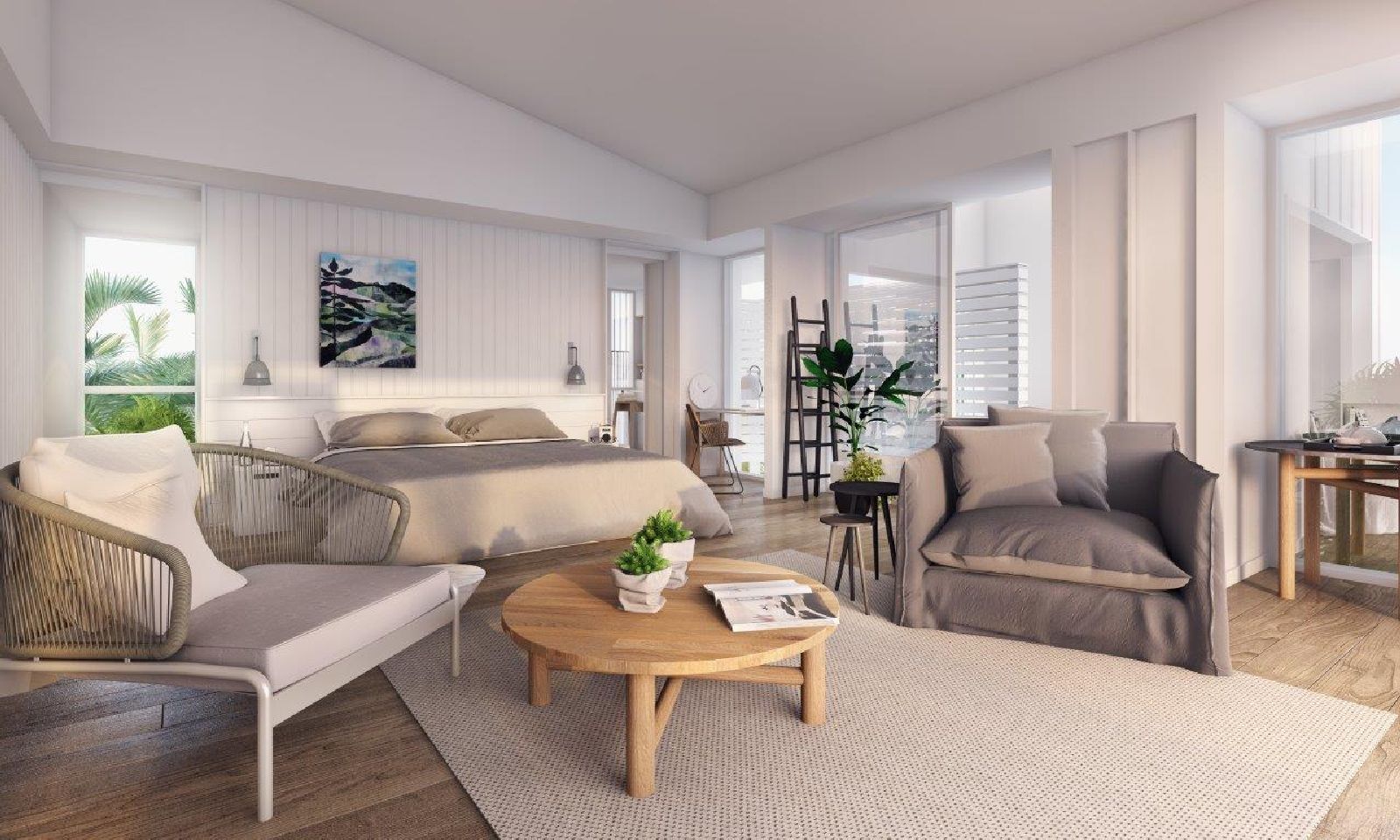 Living area of an Anchor Bay Suite at Lizard Island Resort on Australia's Great Barrier Reef