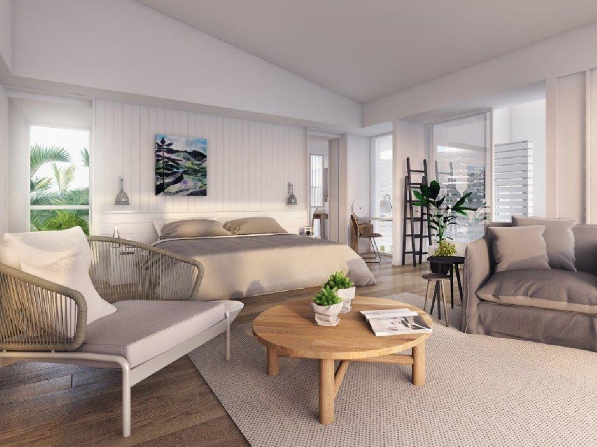 Living area of an Anchor Bay Suite at Lizard Island Resort on Australia's Great Barrier Reef