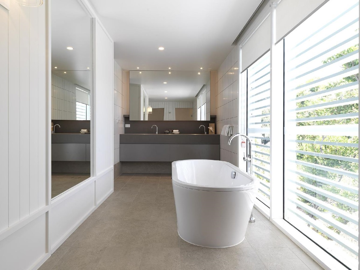 Freestanding tub in a villa at Lizard Island Resort Australia
