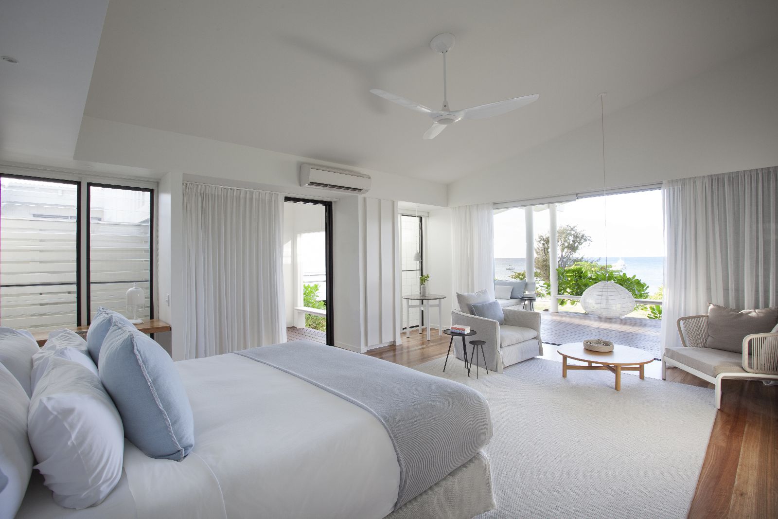 A beachfront suite at the Lizard Island Resort on Australia's Great Barrier Reef