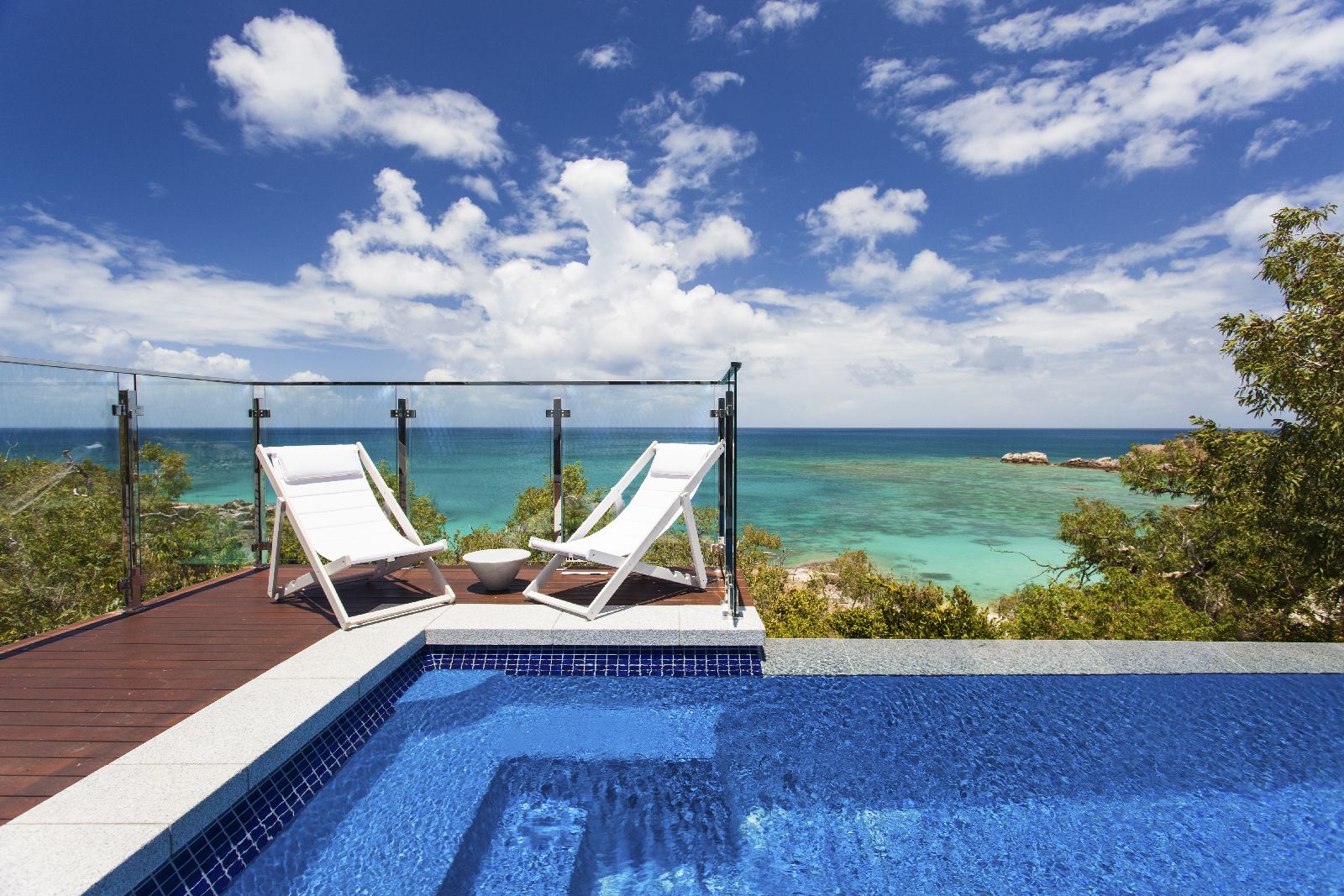 Villa private pool at Lizard Island Resort on Australia's Great Barrier Reef