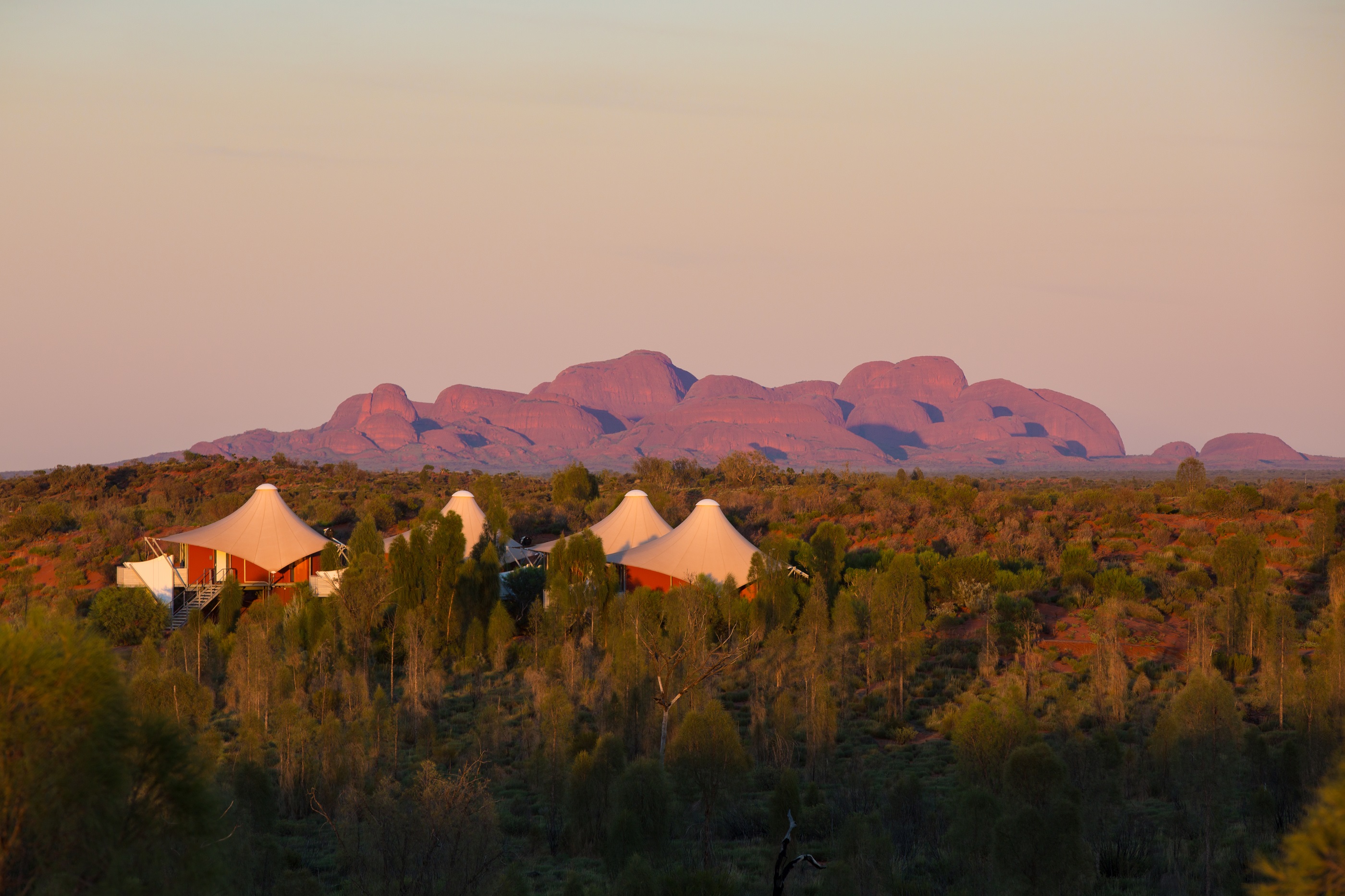 Longitude 131 with Kata Tjuta in the background
