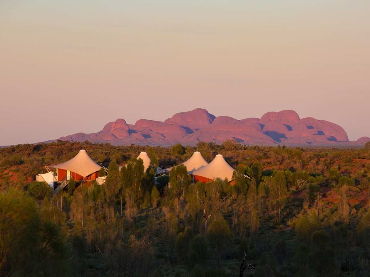 Longitude 131 with Kata Tjuta in the background