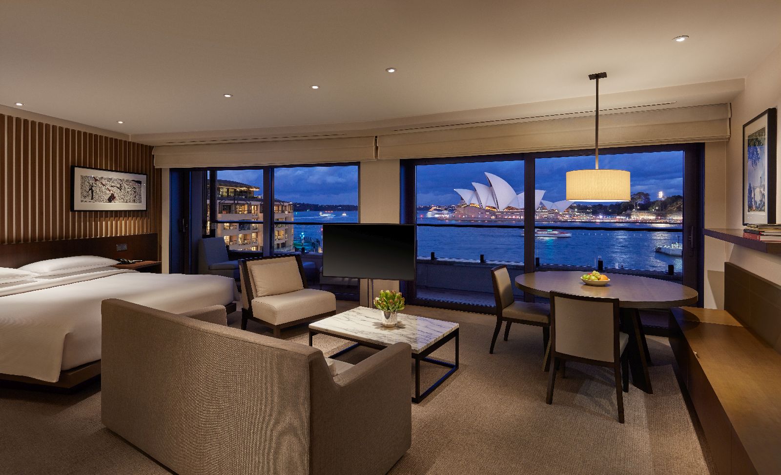 Views of the Opera House from the Opera Deluxe Suite at the Park Hyatt Sydney