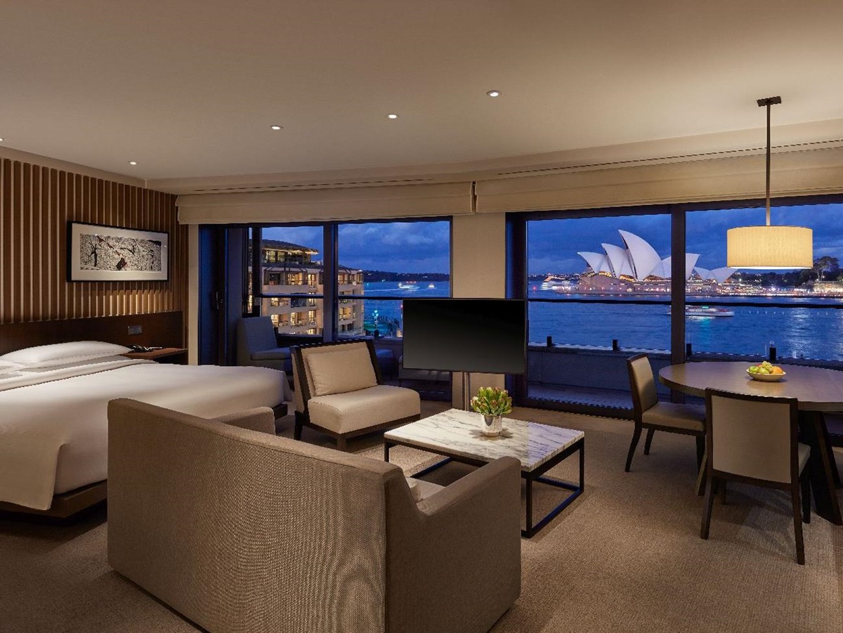 Views of the Opera House from the Opera Deluxe Suite at the Park Hyatt Sydney