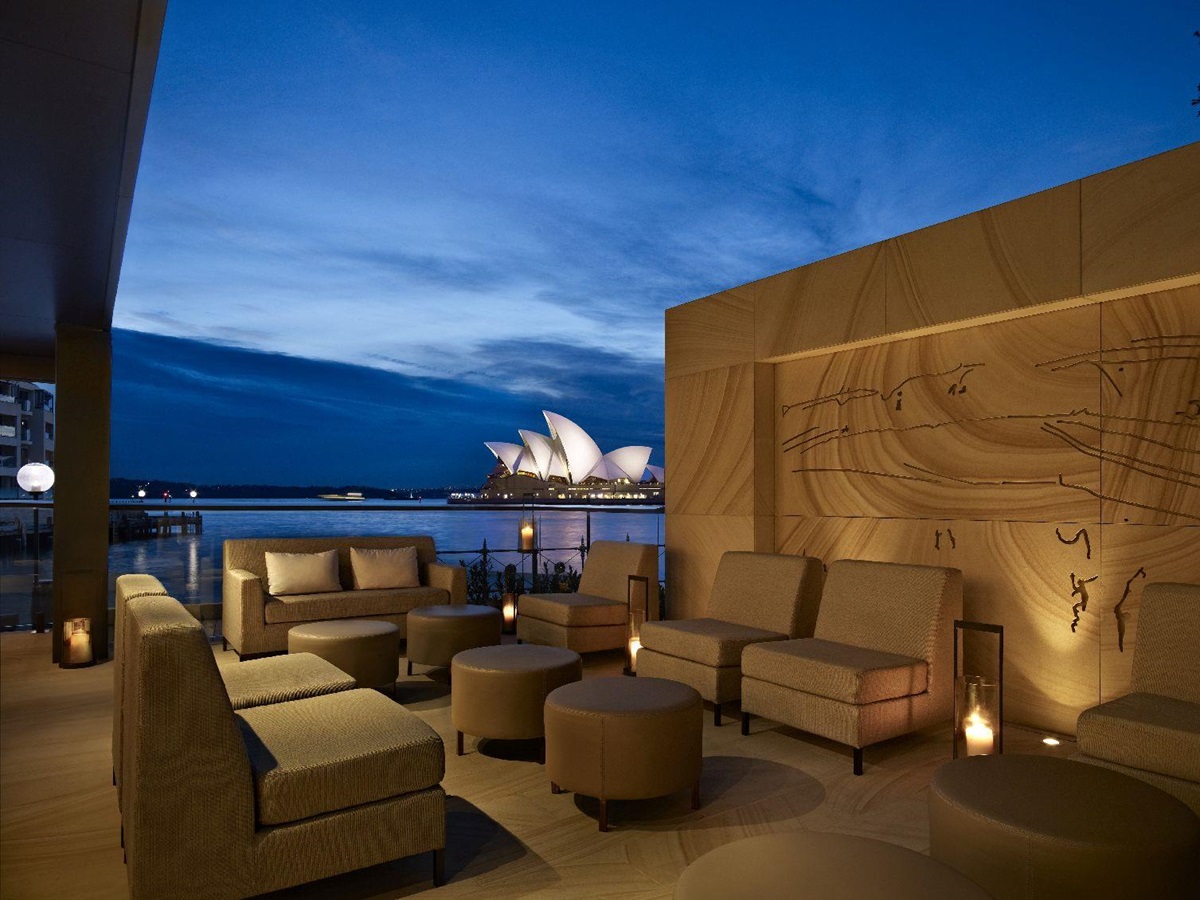 View of the Opera House by night at the Park Hyatt Sydney