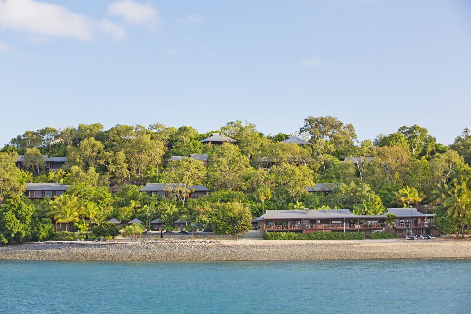 Hotel view at Qualia, Great Barrier Reef in Australia 
