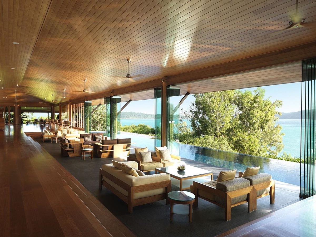 Long Pavilion at Qualia, Great Barrier Reef in Australia
