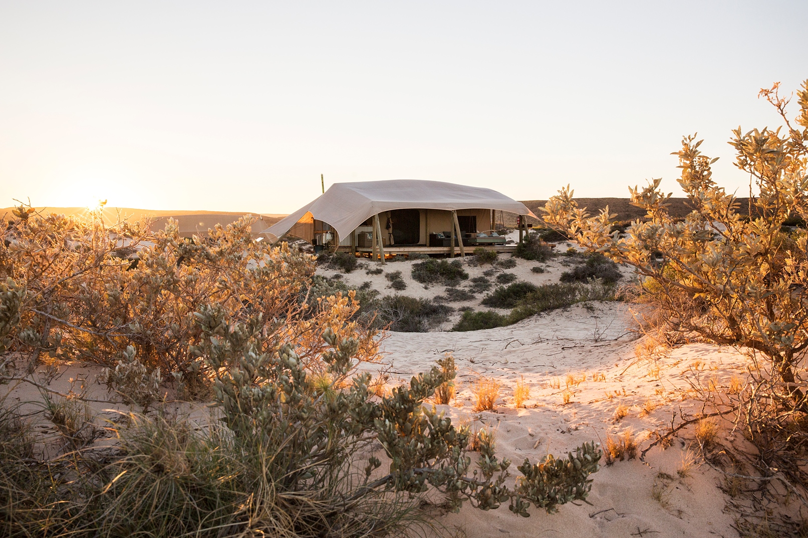 Honeymoon tent at Sal Salis