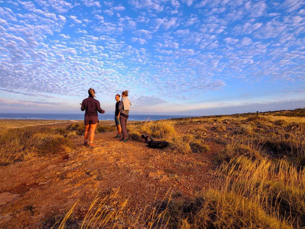 Guided hiking from at Sal Salis luxury camp in Western Australia