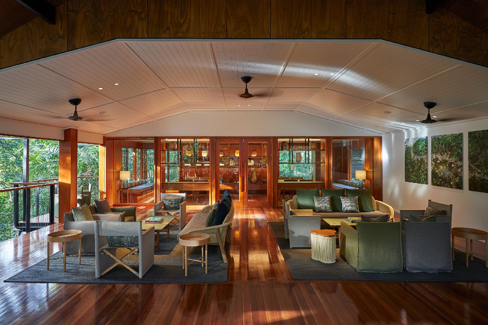 Lounge in the treetops at Silky Oaks Daintree Australia