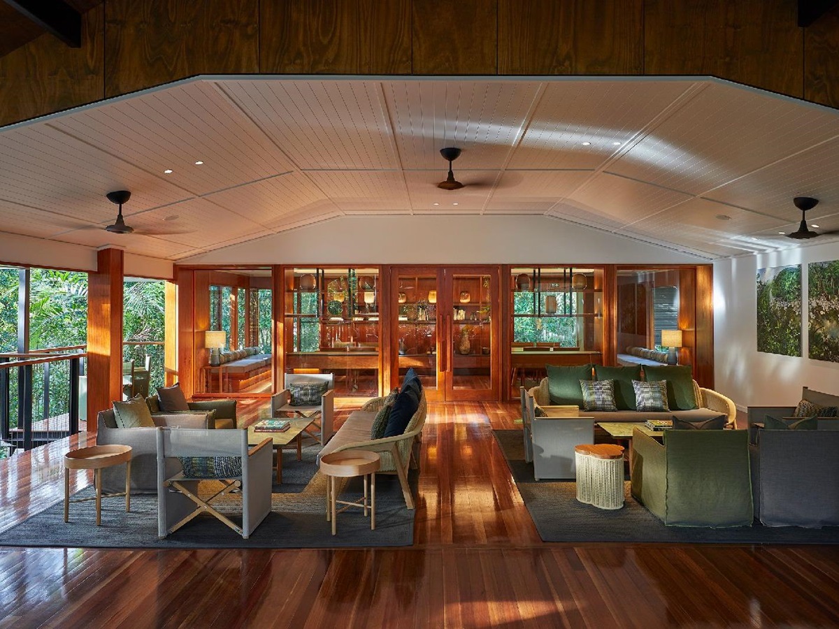 Lounge in the treetops at Silky Oaks Daintree Australia