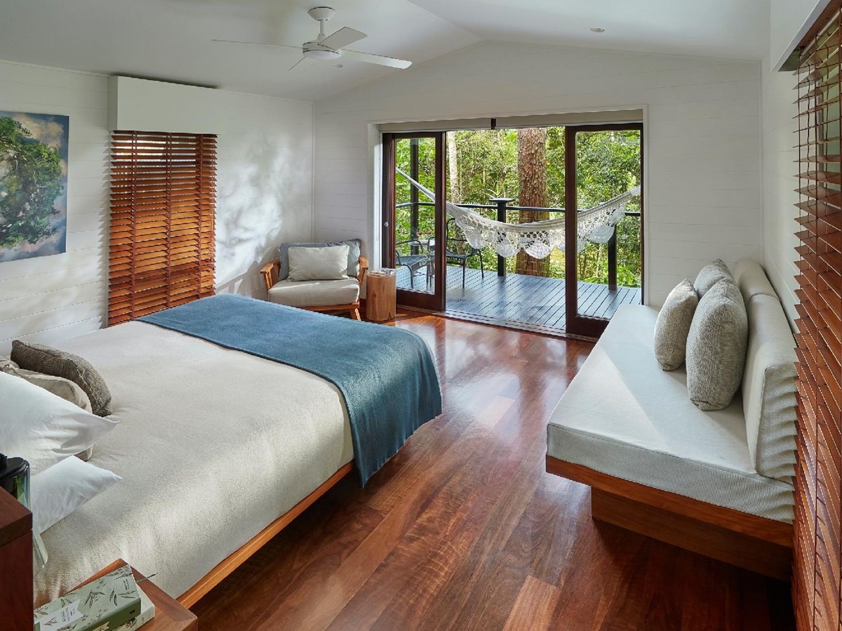 Interiors of a Riverhouse Suite at Silky Oaks Daintree Australia