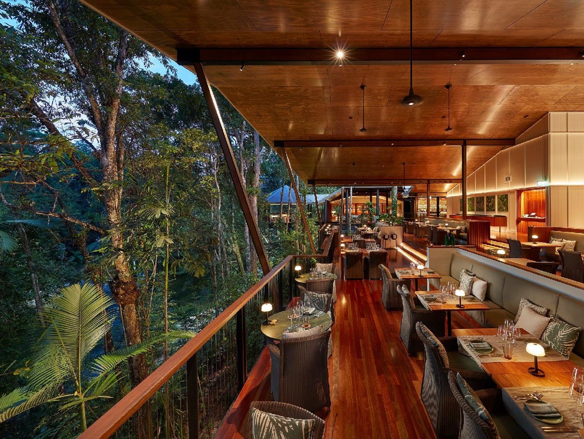 The treehouse restaurant at Silky Oaks Daintree Australia