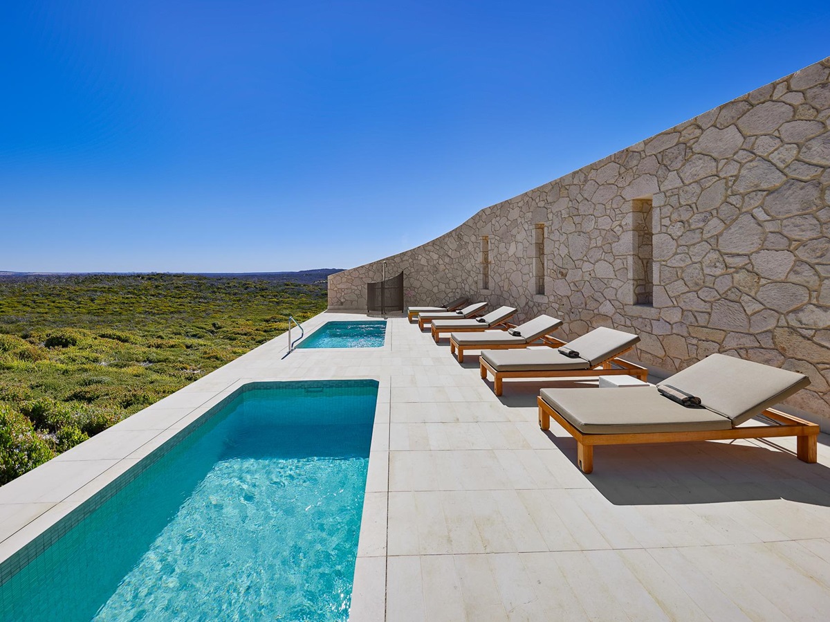 Spa swimming pool a Southern Ocean Lodge
