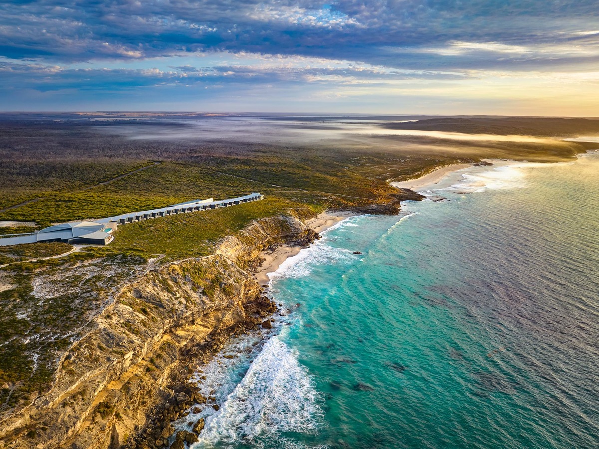 Sunrise over Southern Ocean Lodge