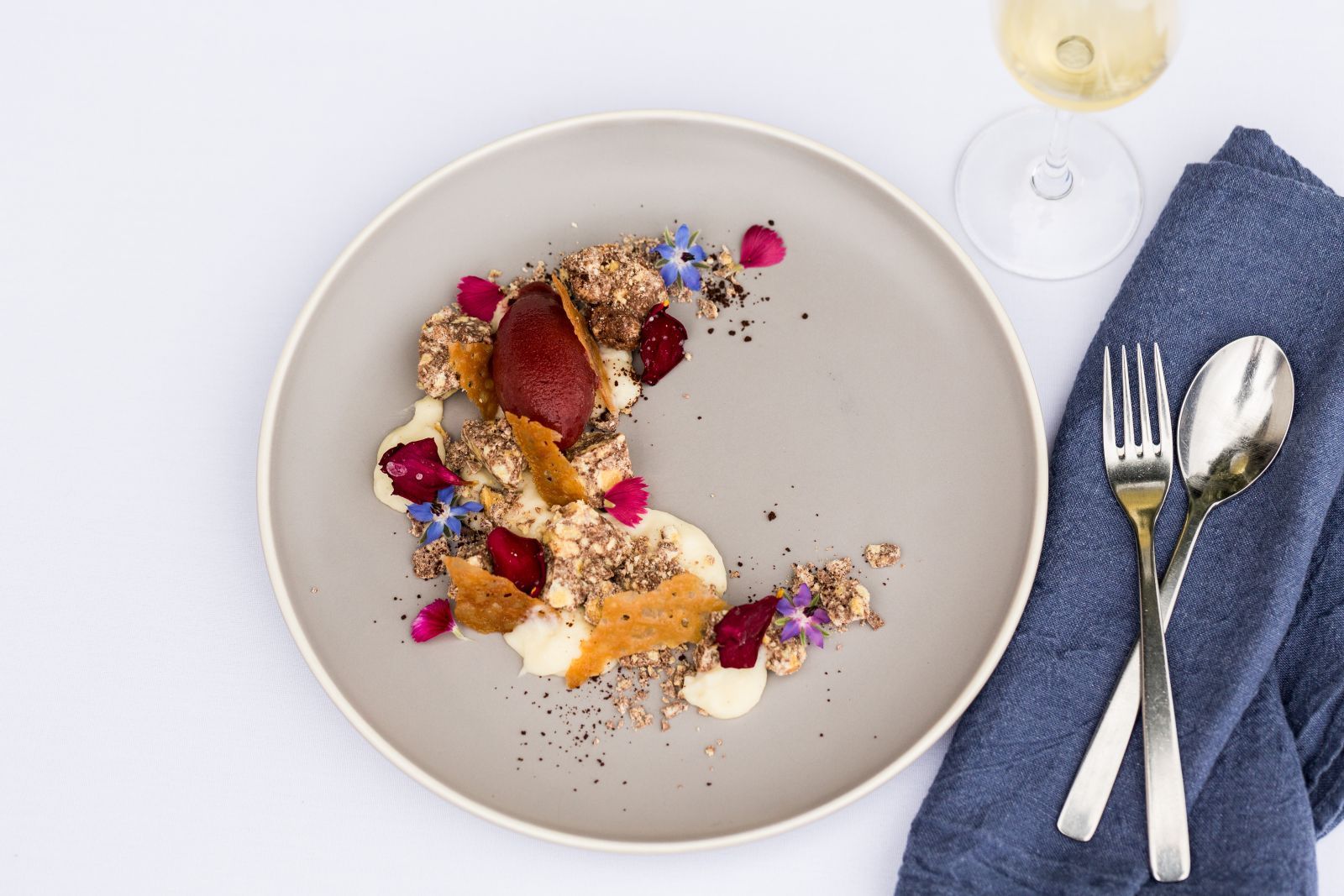 Dining at Spicers Peak Lodge in Australia 