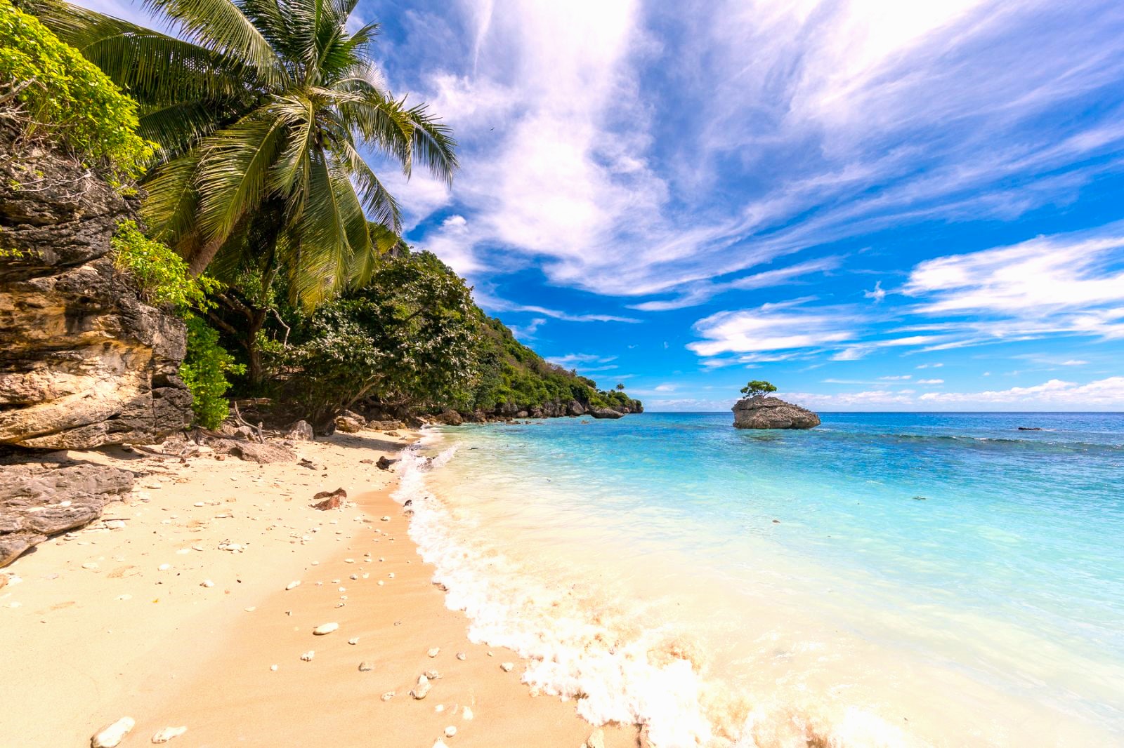 A beach on Christmas Island