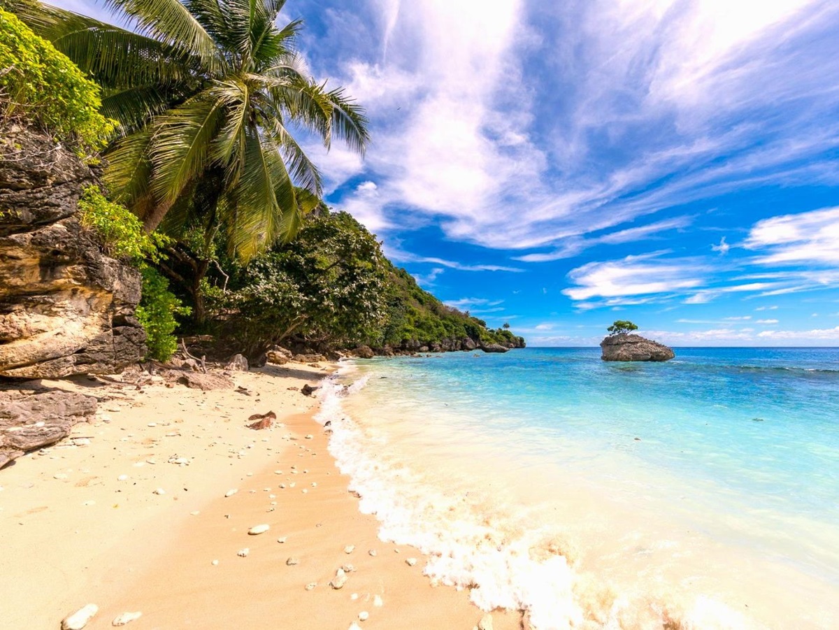 A beach on Christmas Island
