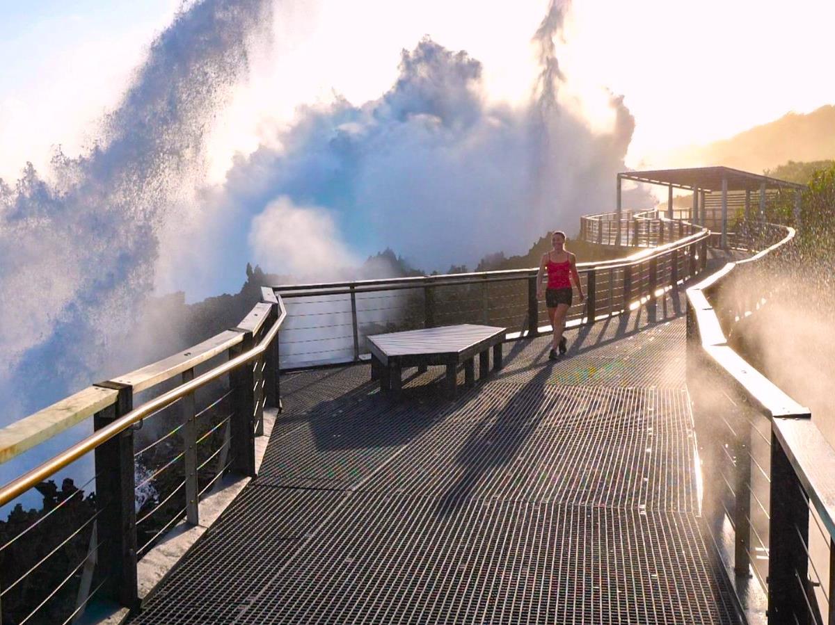 Blowholes on Christmas Island