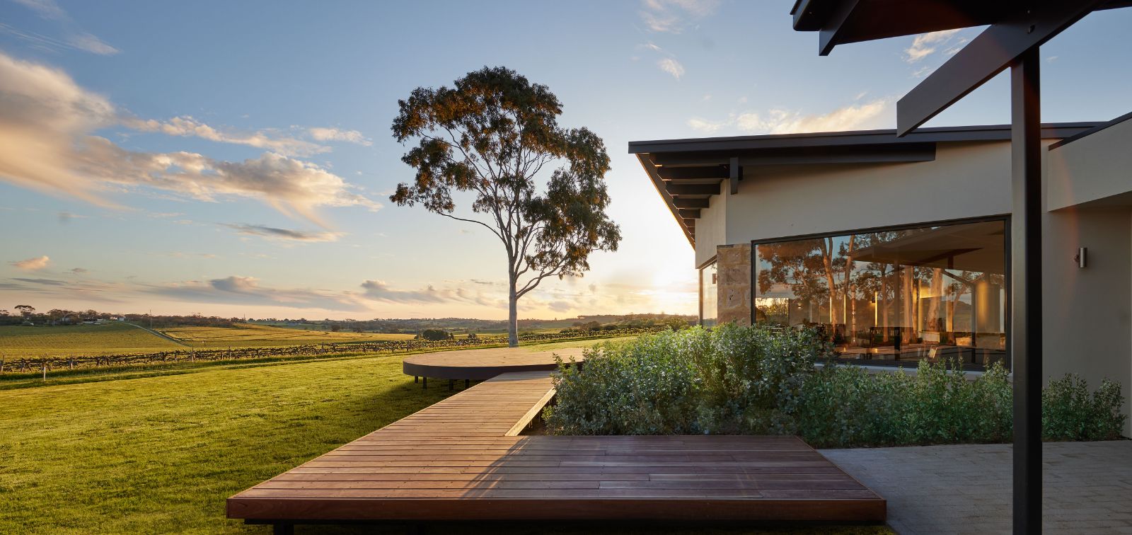 Deckoutside the Appelation Restaurant at The Louise Lodge in Australia