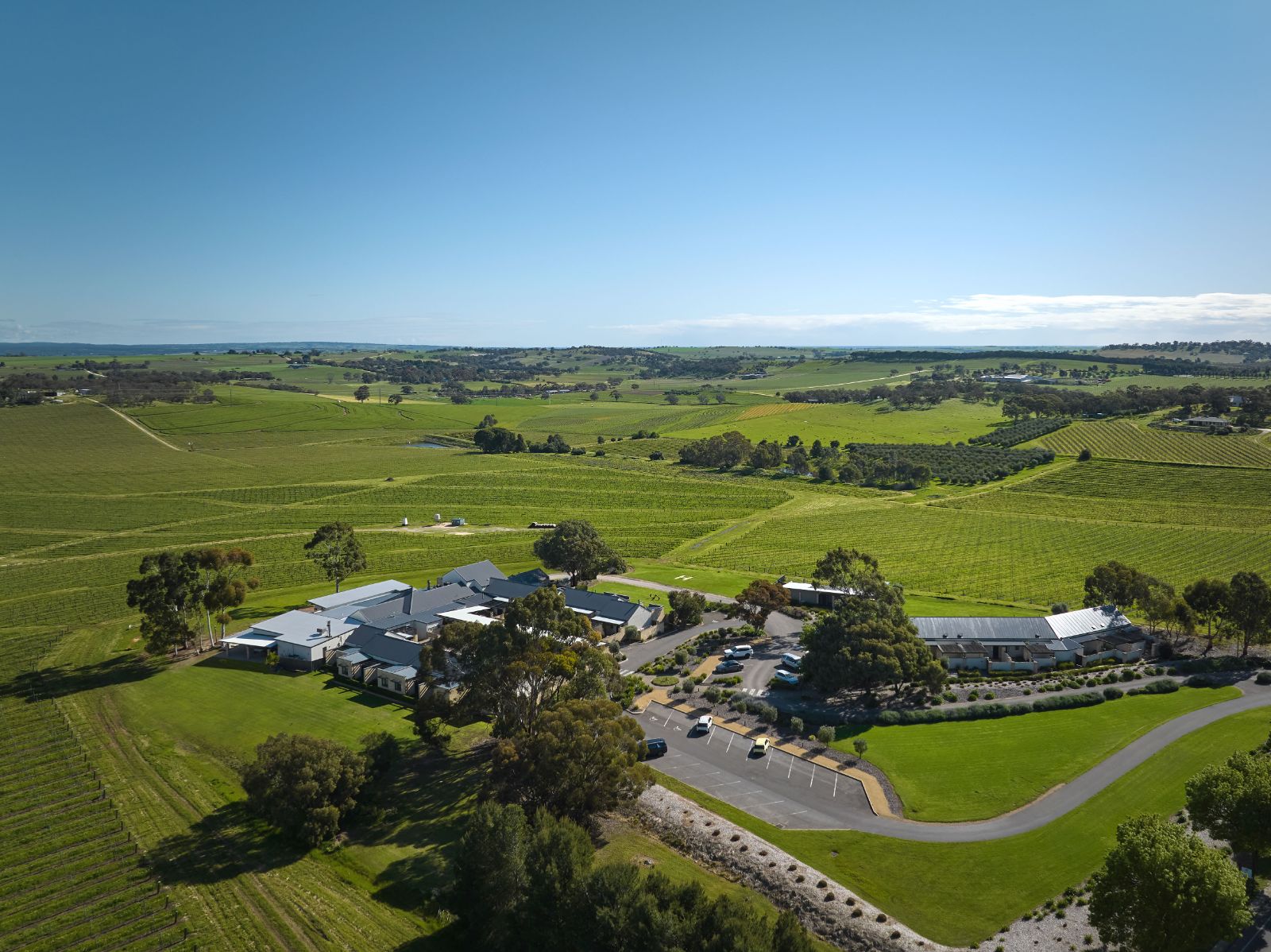 Aerial view of The Louise lodge in Australia