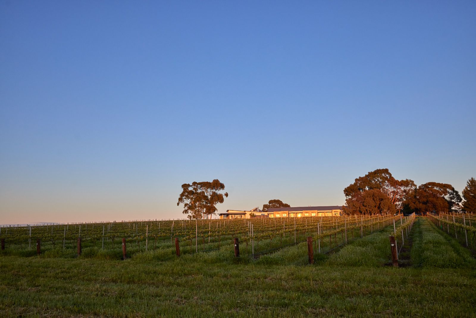 Exterior and fields view of The Louise lodge in Australia