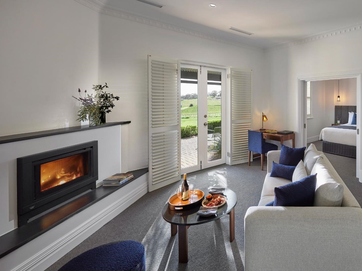 Maranange suite lounge at The Louise Lodge in Australia