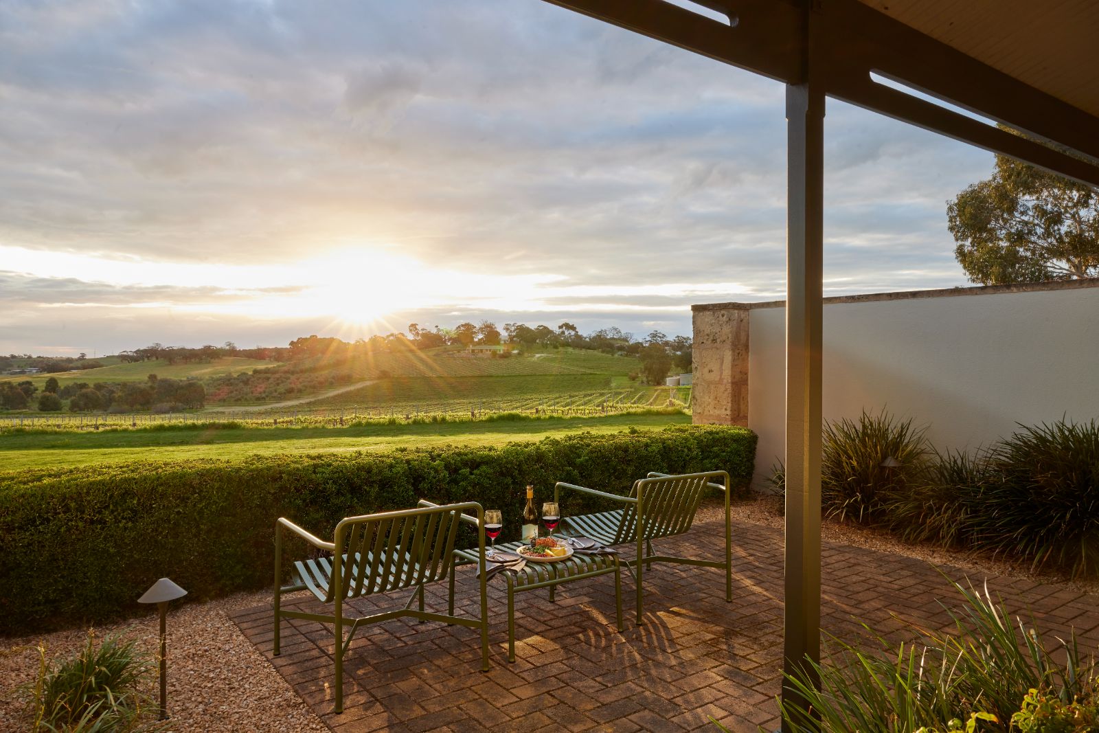 Guest suite terrace at The Louise Lodge in Australia