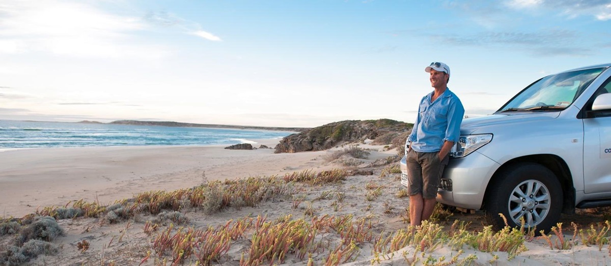 Australian Coastal Safaris host David Lunch Doudle on tour in the Eyre Peninsula