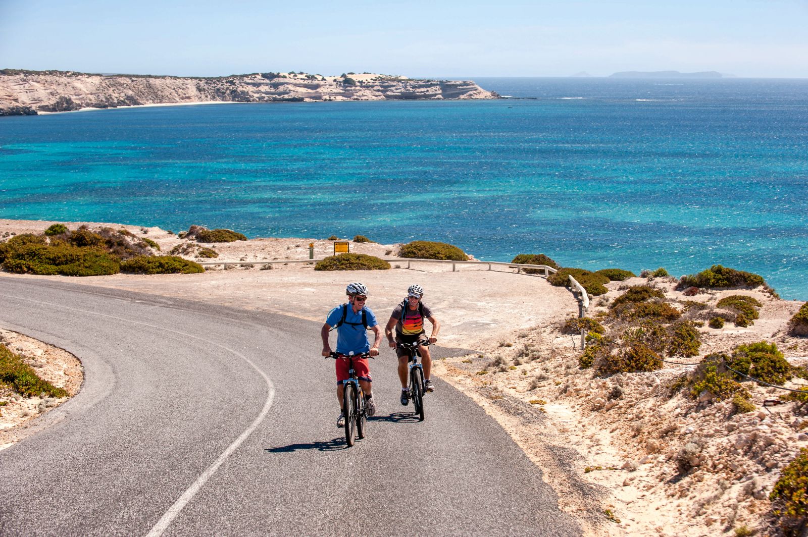 Mountain biking in Coffin Bay in Australia's Eyre Peninsula