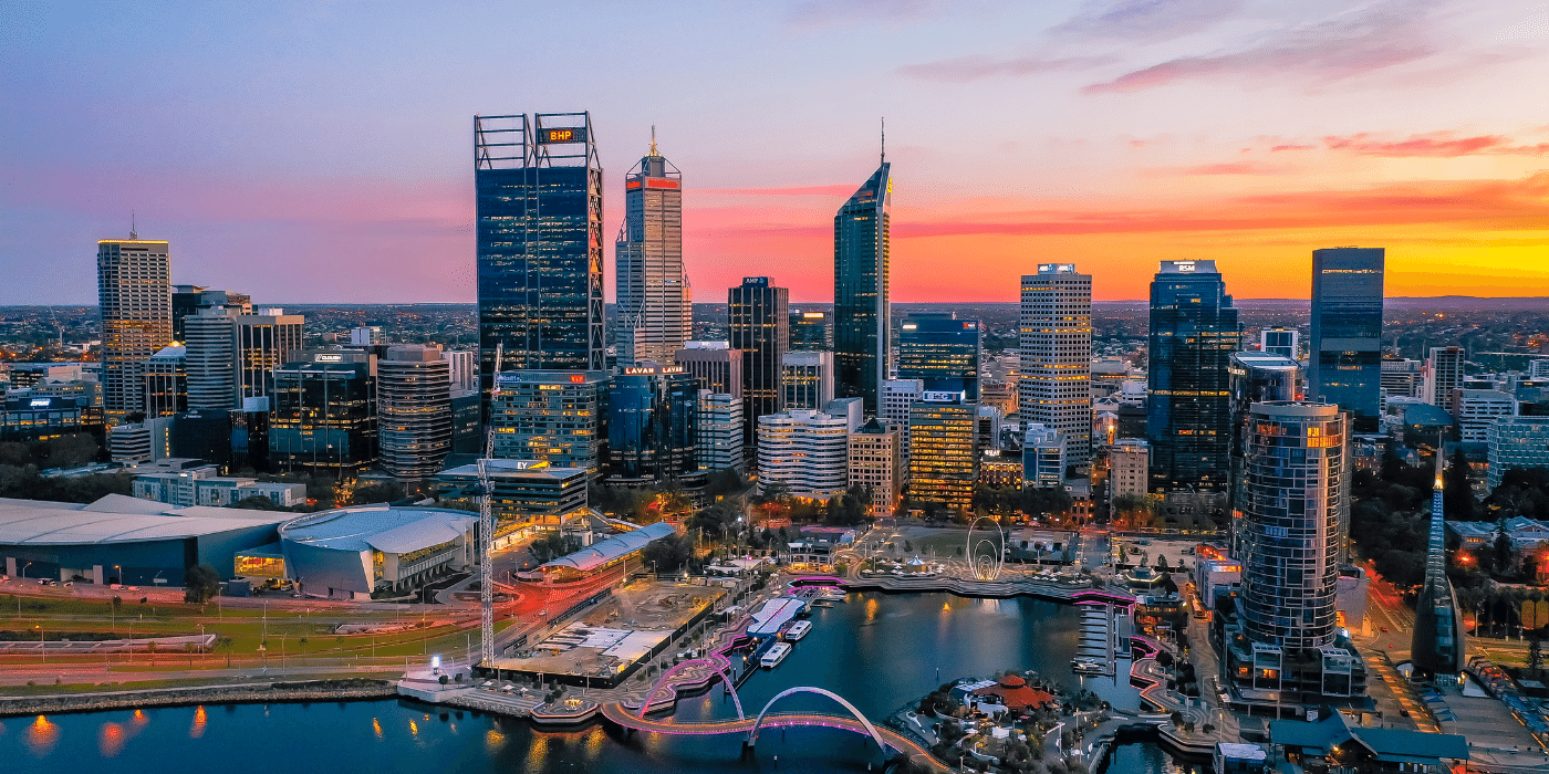Dawn over Perth, Australia