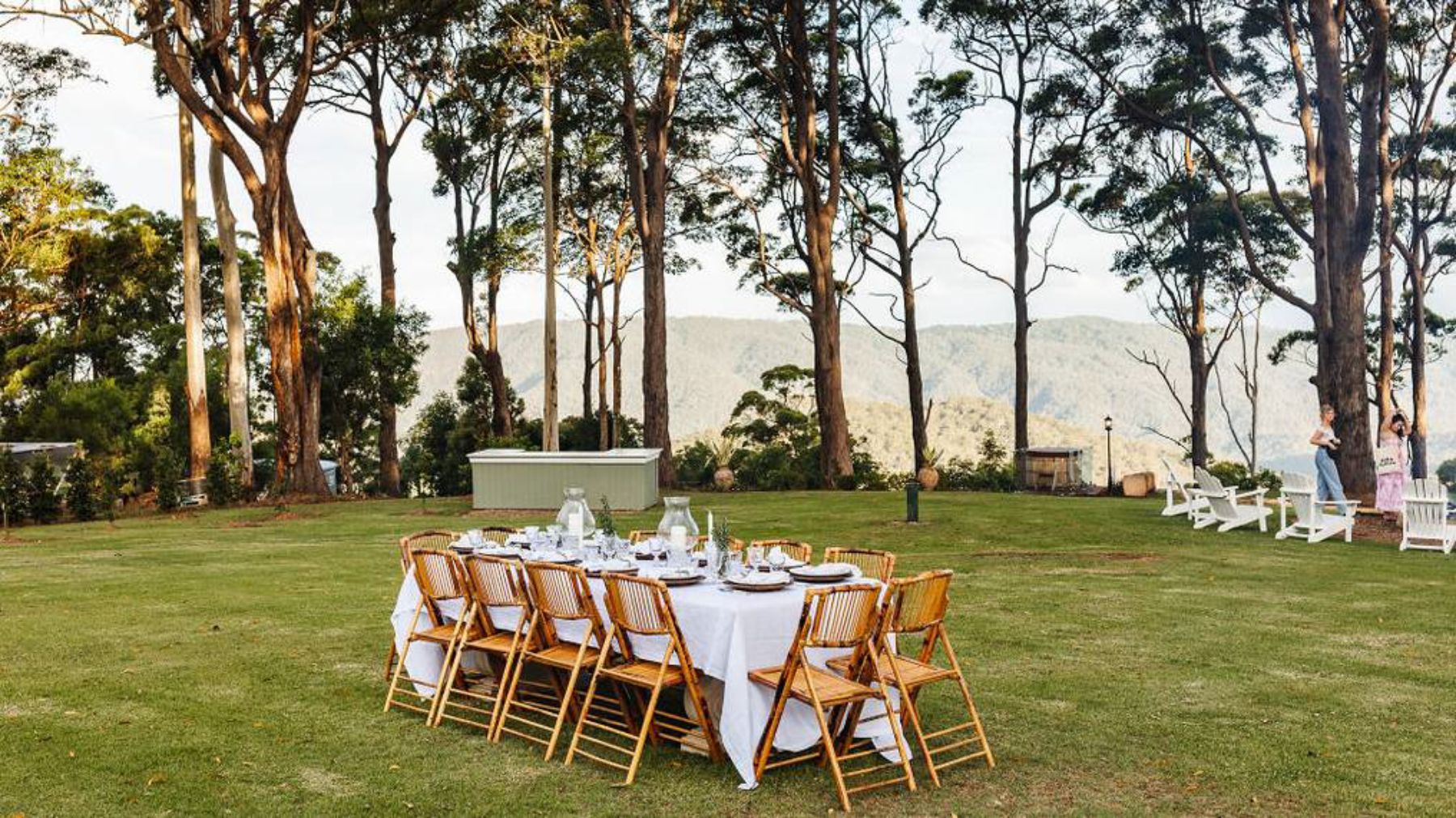 Dining at Scenic Rim old farm