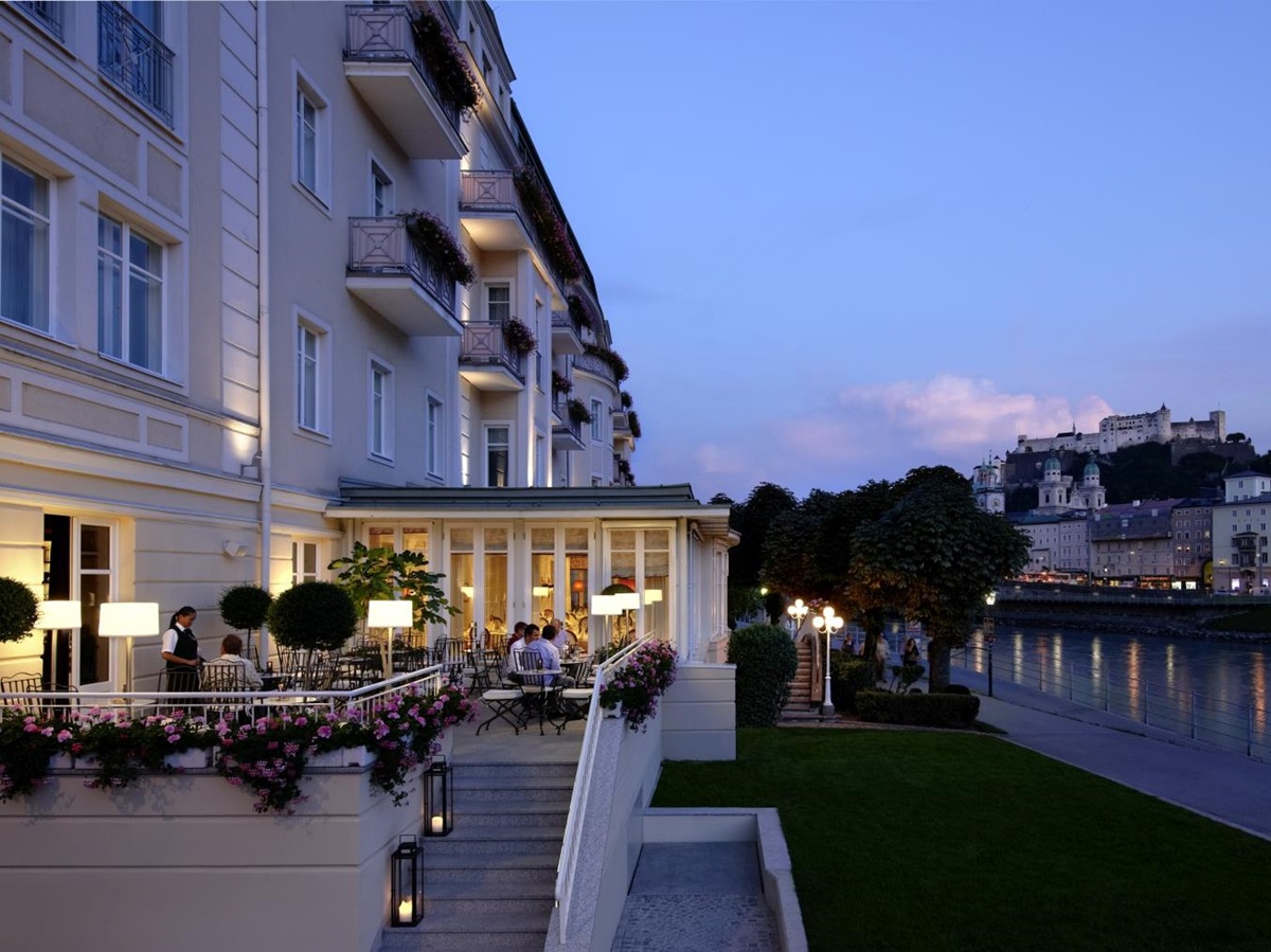 Terrace of the Hotel Sacher Salzburg