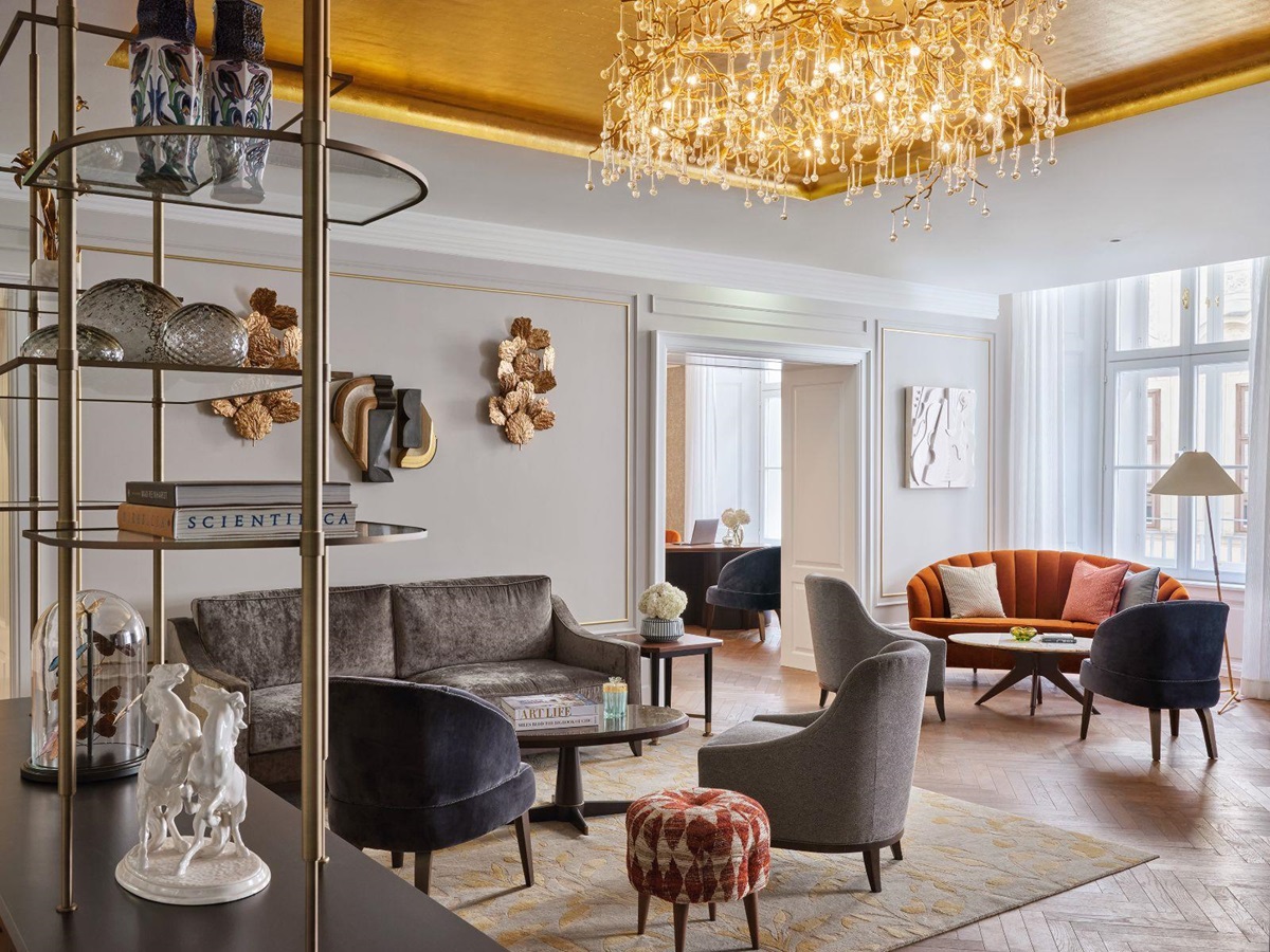 Lobby room at the Rosewood Vienna in Austria