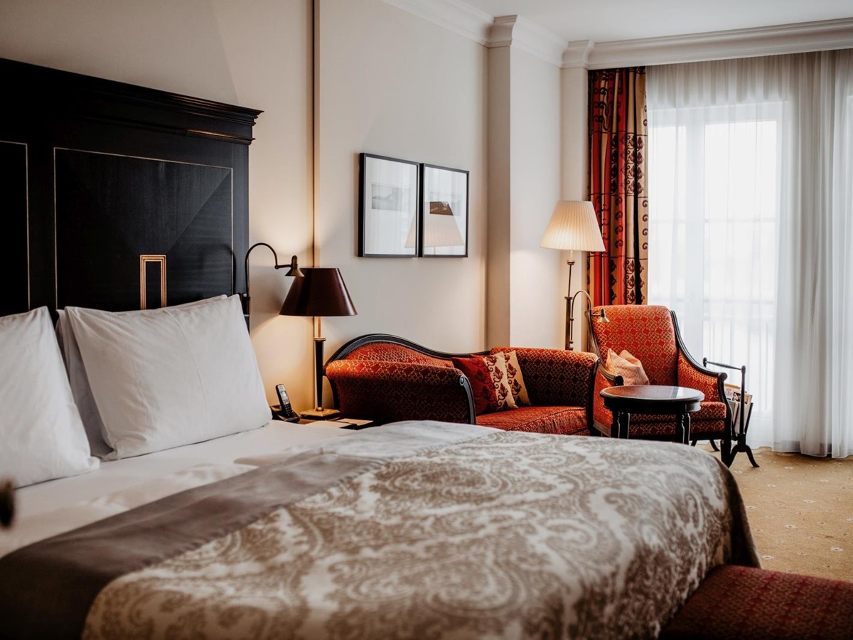 Grand Deluxe Room at luxury hotel Schluss Fuschl in Austria
