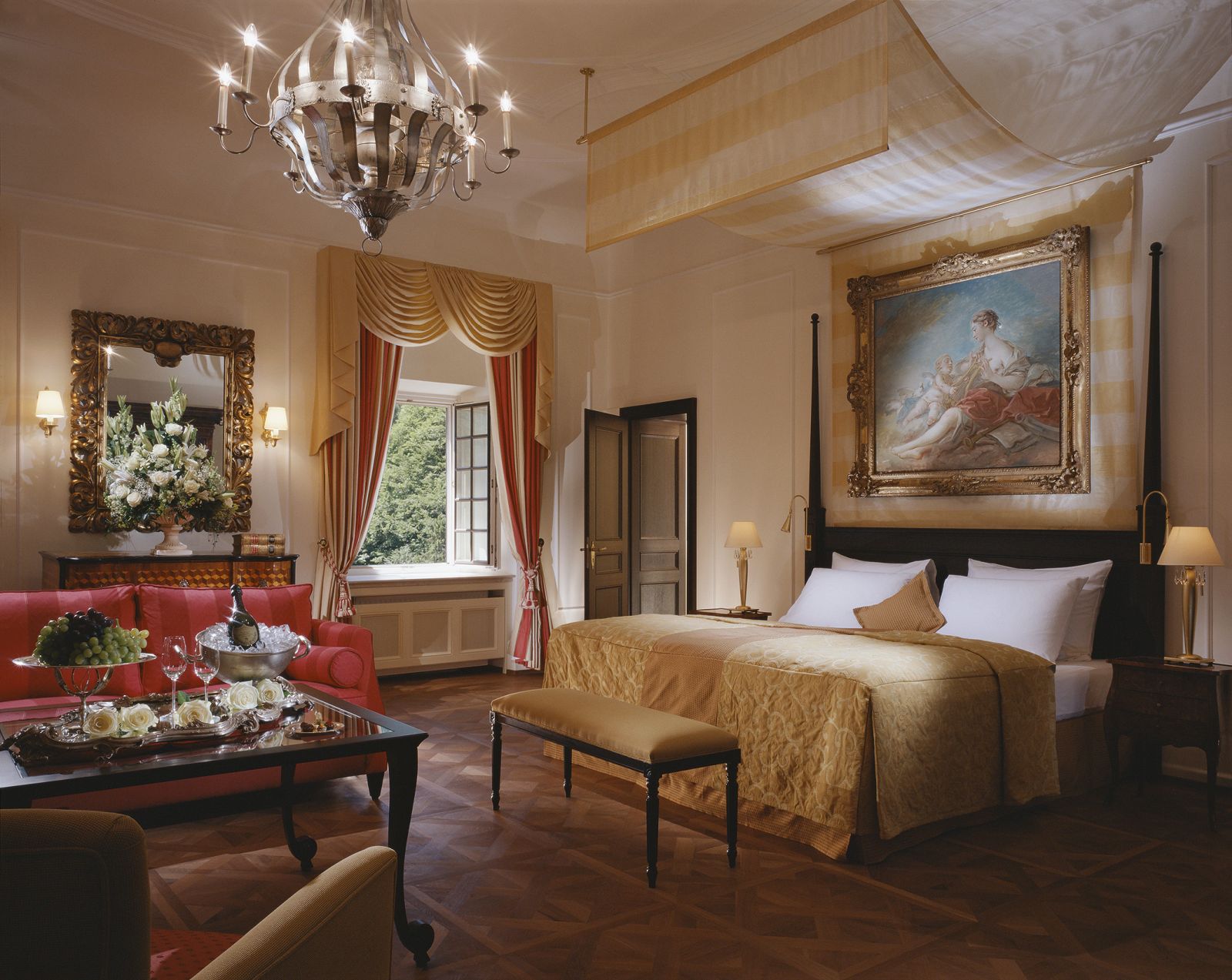 Sissi Suite at the Schloss Fuschl hotel in Austria