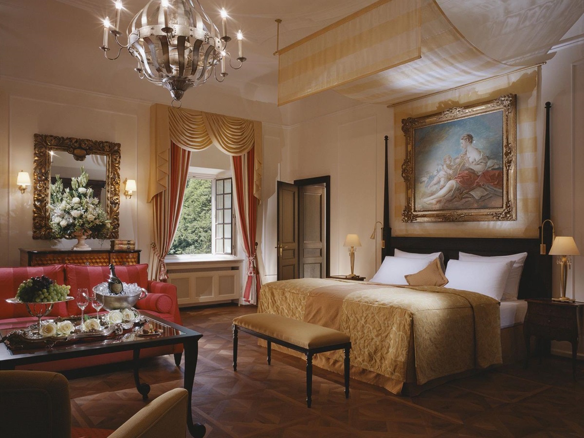 Sissi Suite at the Schloss Fuschl hotel in Austria
